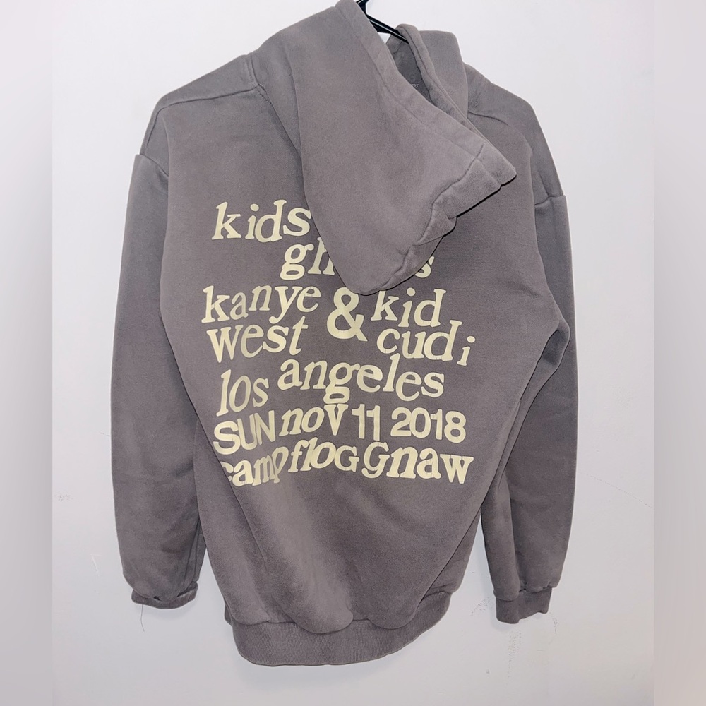Grey KSG Kids See Ghosts sweatshirt
